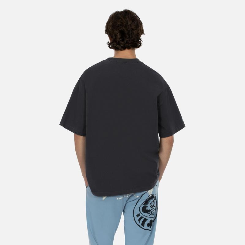 EVISU T-Shirts Men's Crew Neck Moderate Straight Fit 2ESEPM4TS1204LFCT
