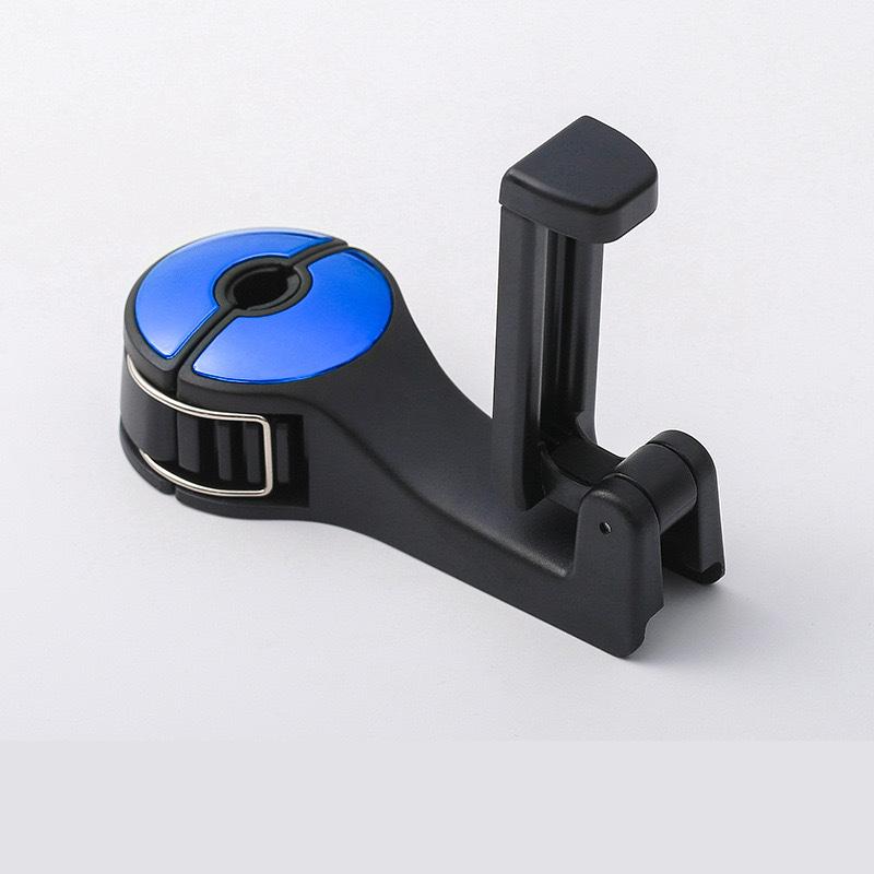 2 In 1 Multi-functional Car Seat Phone Holder Hook Hidden Rear Headrest Hook Seat Rear Type Mobile Phone Holder