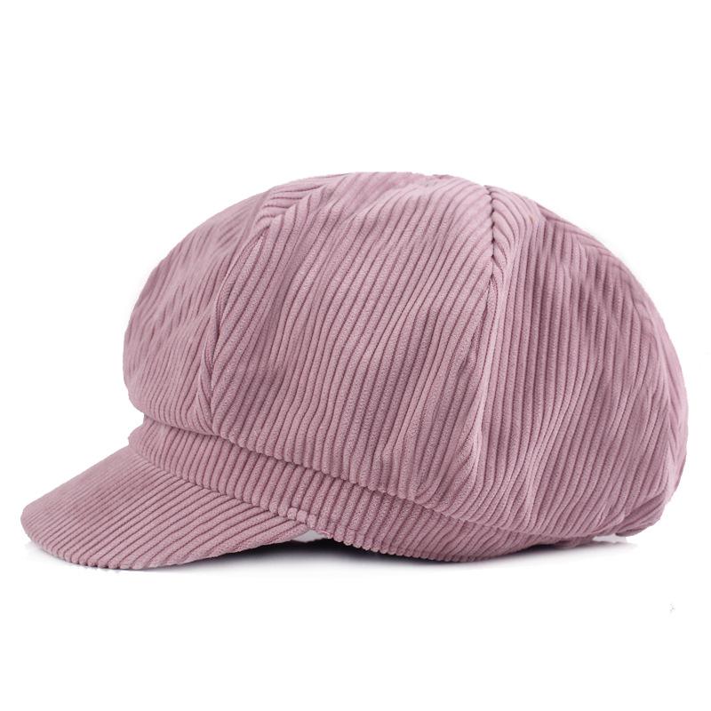 Beret Women's Octagonal Cap Spring and Autumn Painter's Cap Travel Newspaper Boy Cap Duck Tongue Hat Men and Women Hat