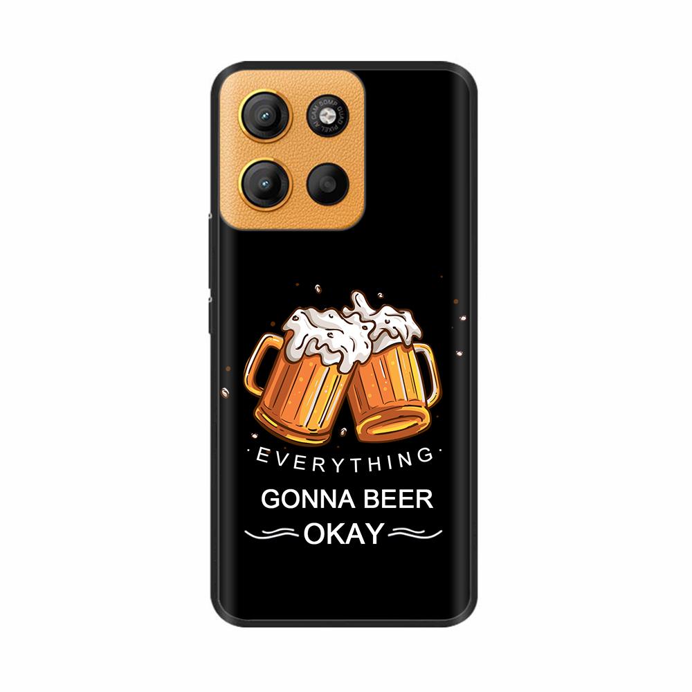 For Motorola G15 Case Cute Phone Case Funny Back Cover For Moto G15 Power Camera Protection Soft Original Liquid Silicone Cases