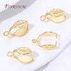 18K Gold Plated Pendants Pinch Clip Bail Clasp,Pendant Bail Connnector For Jewelry Making Supplies,DIY Necklace Accessorie
