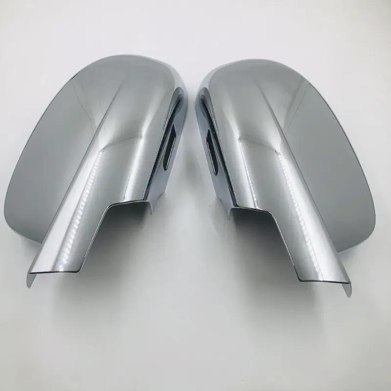 For Chevrolet Silverado 1500 2500 3500 GMC Sierra Car Sticker Rearview Side Mirror Cover Wing Cap Exterior Door Case Trim Carbon