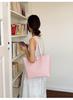 Women's Retro Woven Texture Tote Bag - Stylish Large Capacity Shoulder Handbag for Daily Commute
