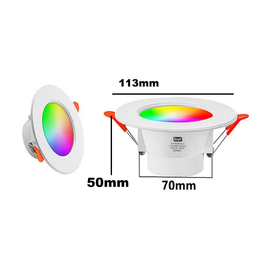 

Tuya APP RGB RGBCW Bluetooth 2,4G CCT Умный светодиодный потолочный светильник 5 Вт 7 Вт 10 Вт 12 Вт 15 Вт Светодиодный потолочный светильник AC85-265V Интеллектуальный точечный светильник