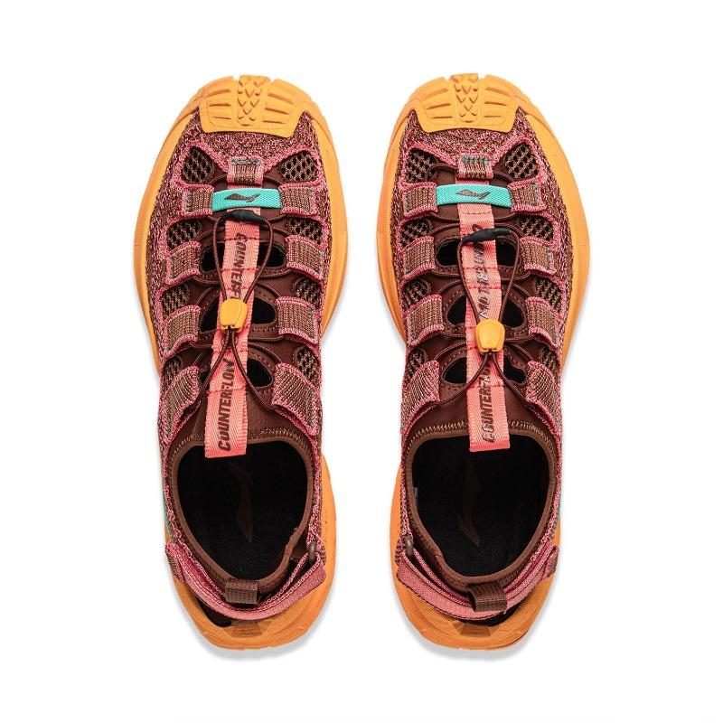 Li-Ning CF Shuxing Xun Chuan Unisex Lightweight Outdoor Water Shoes Reddish-Brown AHLV001-3