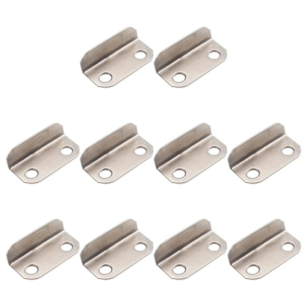 10 PCS L Shape Corner Bracket Metal Right Angel Brace For Shelf Support Board Connect Drawer Shelf Wall Bracket Hardware