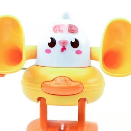 Aufzieh-Hühnerspielzeug mit Salto-Aktion Plastik-Uhrwerk-Küken für interaktives Spiel Feier-Highlight Küken-Spielzeug