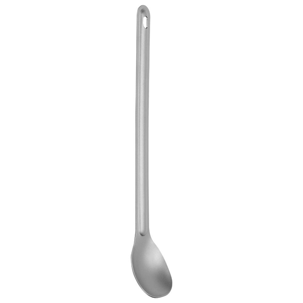 Set de couverts ultraléger en titane 2 pièces Long manche Set de vaisselle d'extérieur Ménage