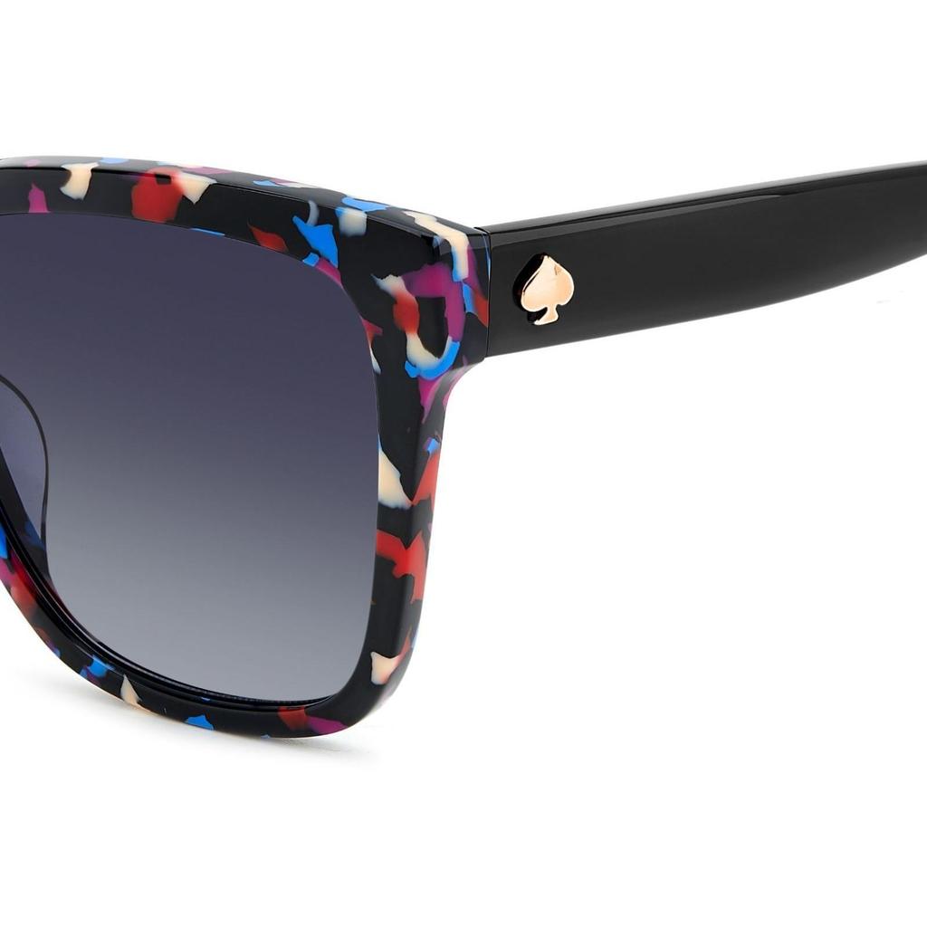 Used [kate Spade New York] Kate Spade Sunglasses KS KIYA 2/G/S 56 Size Pattern Black Ladies Stylish UV Protection Yellow Sand Pollen Sunburn