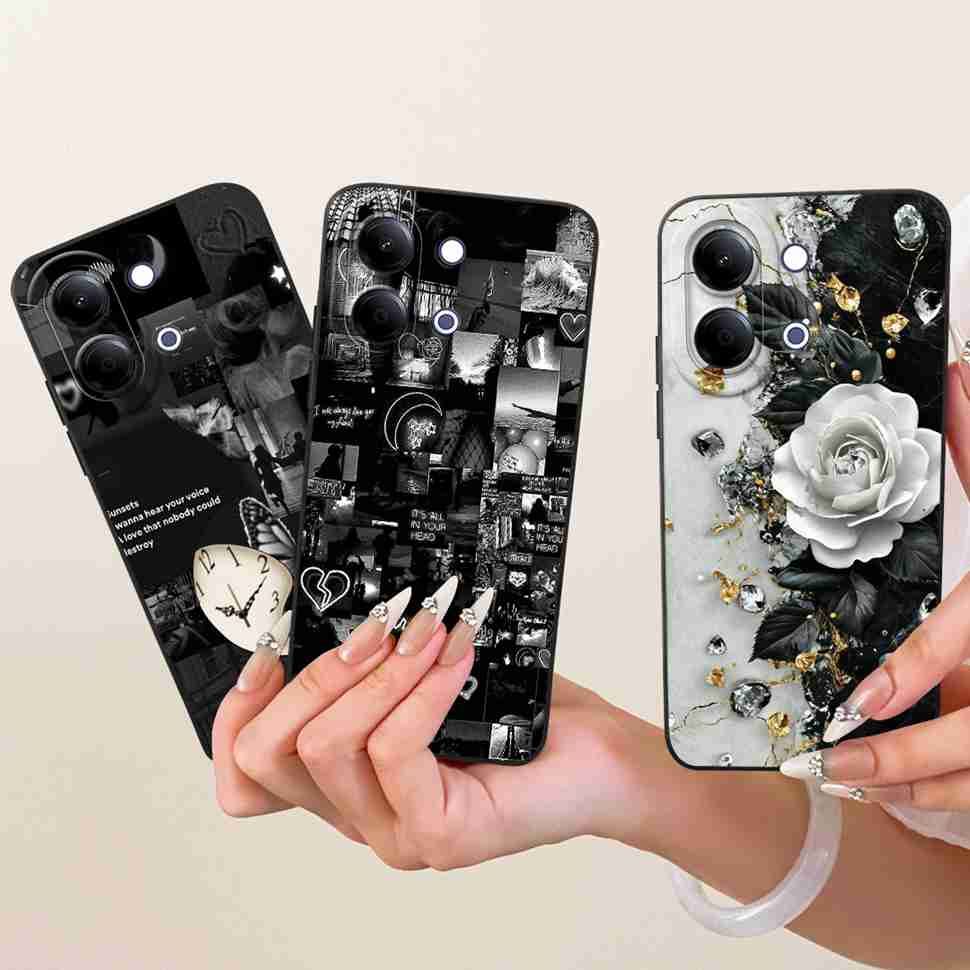 For Vivo Y05 4G 6.74" Case Silicone Back Cover Shockproof For Vivo Y11D VIVO Y05 4G Populairly Painted Butterflies Phone Cases