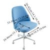 Mid-Back Armless Task Chair Cover Solid Color Dining Chair Slipcovers Elastic Scandinavian Chairs Cover For Kitchen El Home