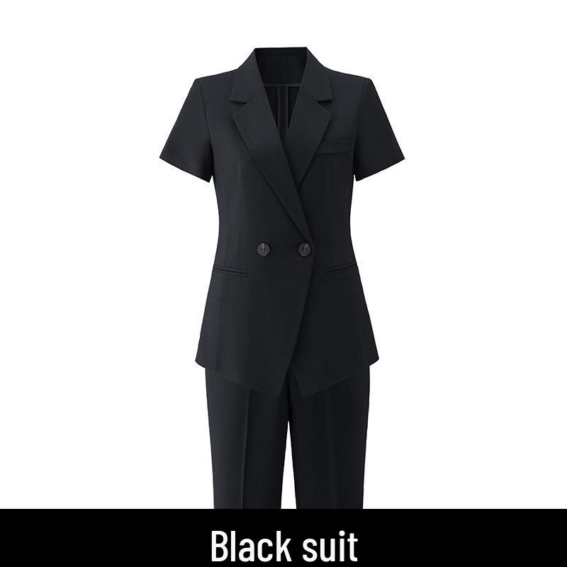 

Женский профессиональный летний костюм-блейзер для собеседований и рабочей одежды 4XL