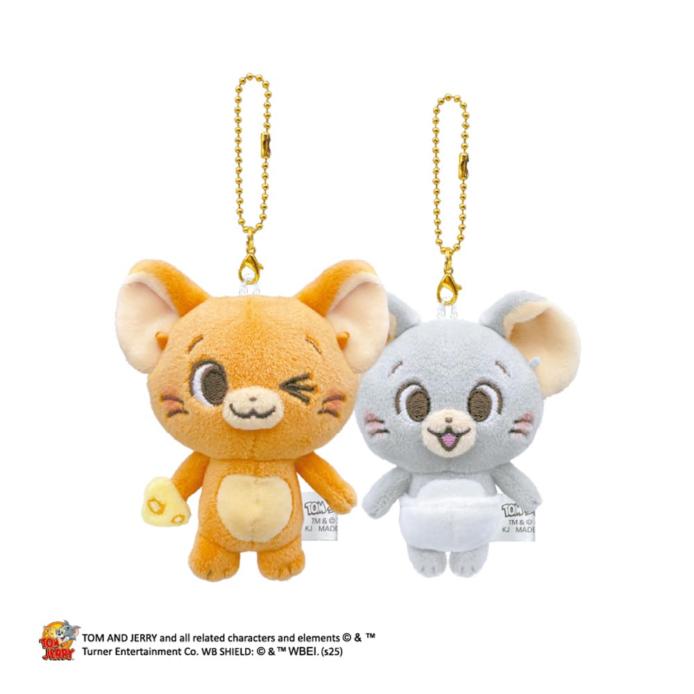 Krax Tom and Jerry Nico Plush Keychain Jerry and Tuffy Pretend Play 129842