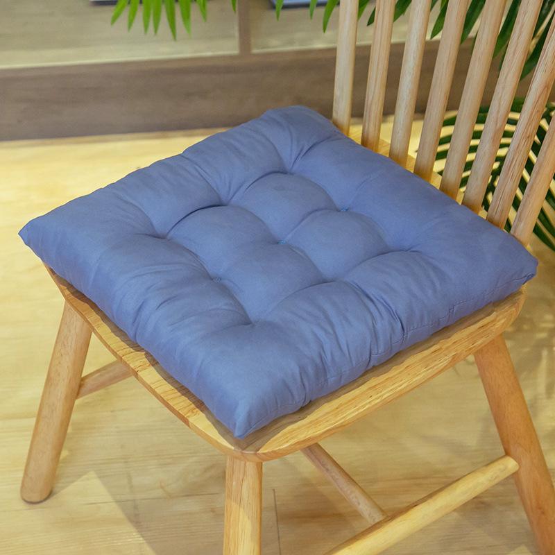 Thickened Solid Color Cushion Students Office Chair Pad Soft Computer Seat Pads Tatami Living Room Square Stool Cushions Mats