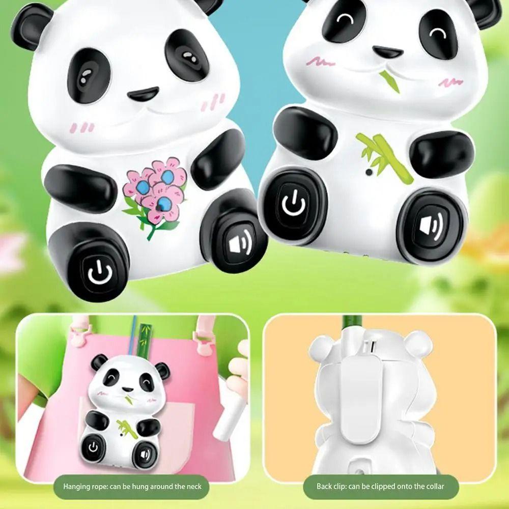 2Pcs Panda Kids Walkie Talkie Toys Transceiver Parent-child Intercom Machine  Outdoor