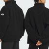 Adidas Sportswear Lounge Jacket With Solid Emblem Logo Unisex Jacket Black IQ1366