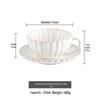 Set Tazza e Piattino da Caffè in Ceramica a Forma di Crisantemo Stile Giapponese – Tazza da Latte Bianca Pura per Tè Pomeridiano di Lusso.