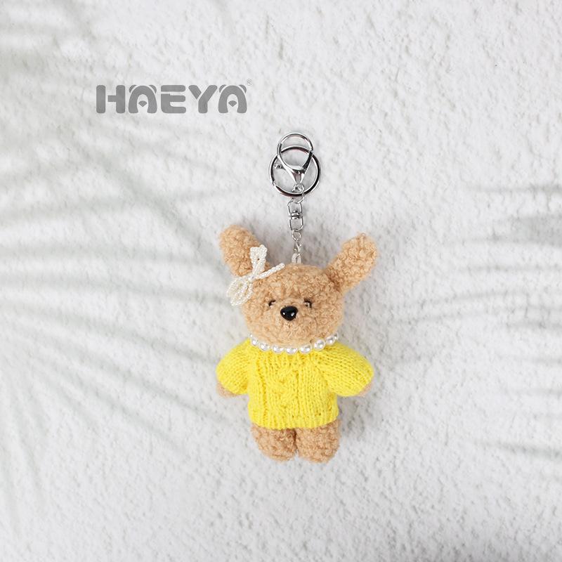 Plush Rabbit Keychain Pendant - Creative Doll Toy Gift for Couples & Friends
