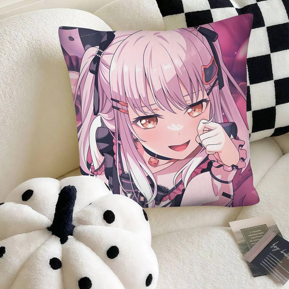 Cute Game Bang Dream Pillow Case Fashion Square Pillowcase Bedroom Sofa Room Ins Decoration Leisure
