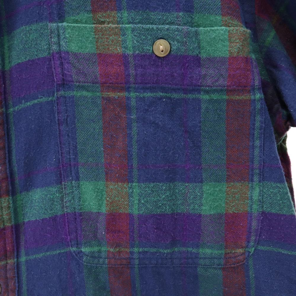 RALPH LAUREN 80s Vintage Chaps Check Pattern Long sleeve Button down shirt Men's Used