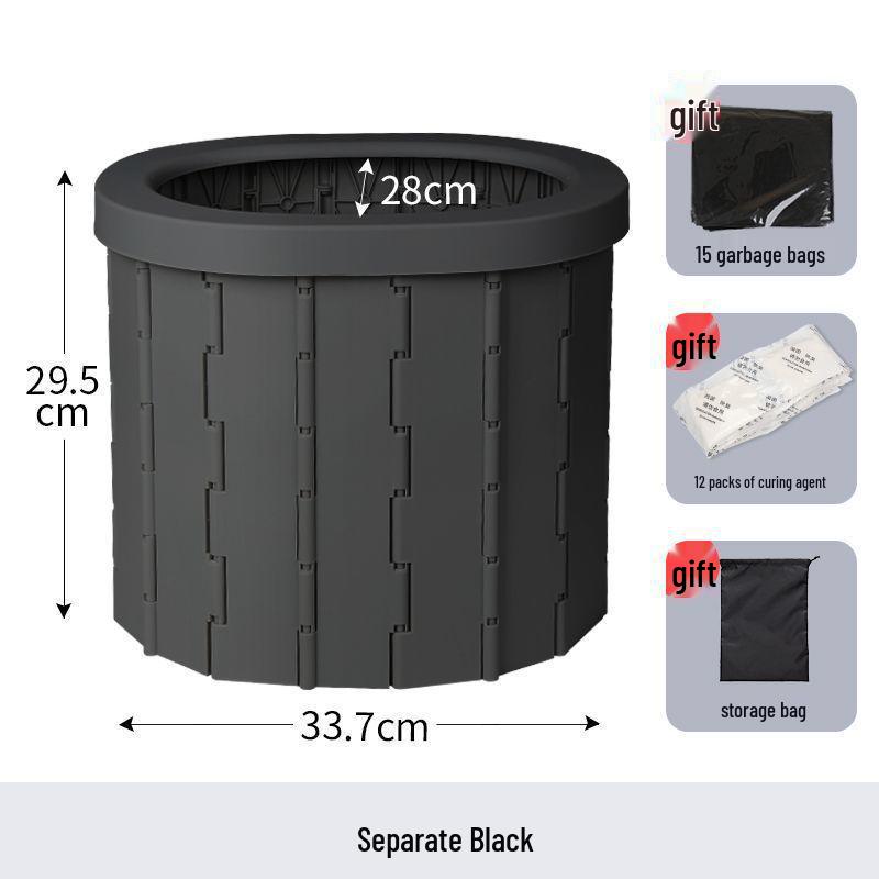 

Взрослый Портативный Аварийный Складной Автомобильный Туалет с Дезодорирующим Отвердителем для Туров с Самостоятельным Вождением