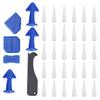 Dichtwerkzeug-Set Dichtmittel Finishing Silikon Düsen Schaberplatten Set für Küche Bad Boden