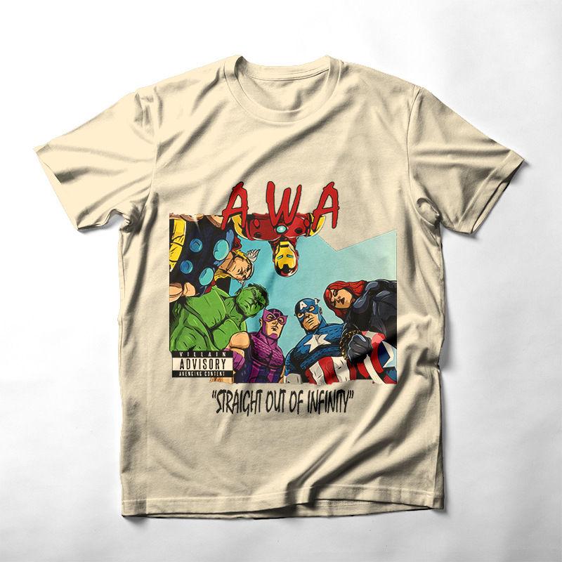 

Genuine Authorized Superhero Joint NWA West Coast Hip Hop Group Printed T-Shirt Men s and Women s Short Sleeve Top 4XL