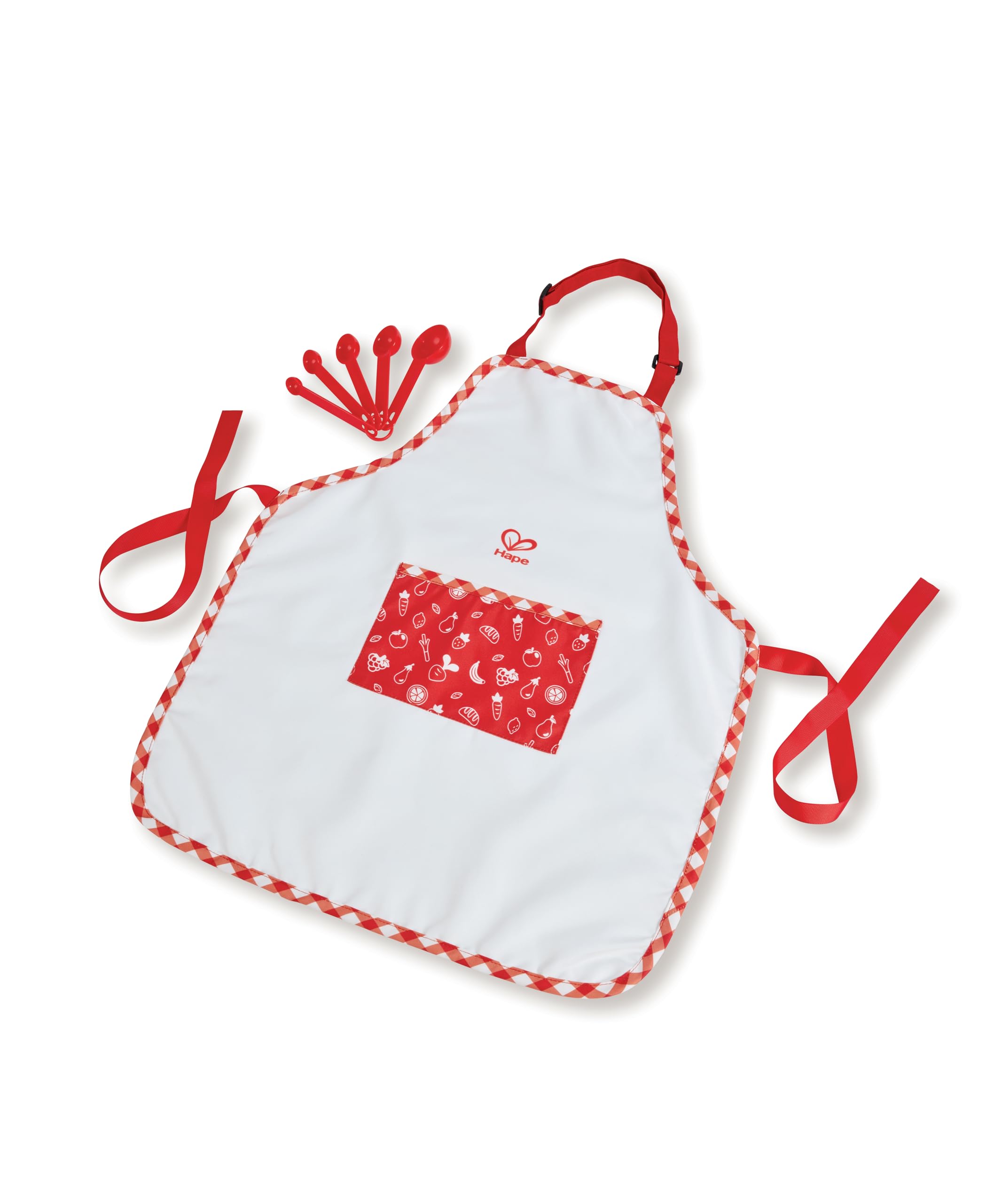 

Hape Pretend Play Apron Set, 20.5 x 24.5 x 5 cm, Ages 3 and Up, Wooden Pretend Play Toy, E3162