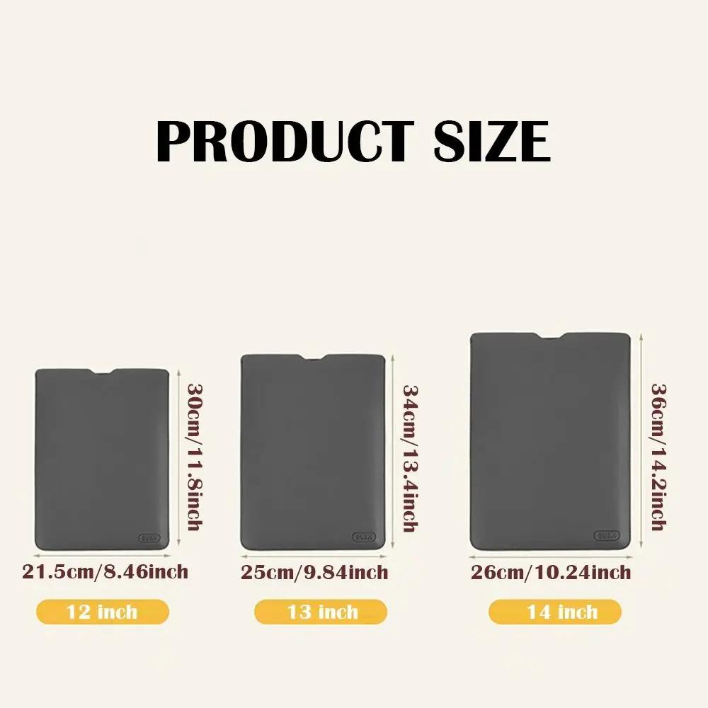 12 13 14 inch Shockproof Laptop Bag Ultra Thin Wear Resistant Ultrabook Case Anti Scratch Portable for HP/Dell/Surface