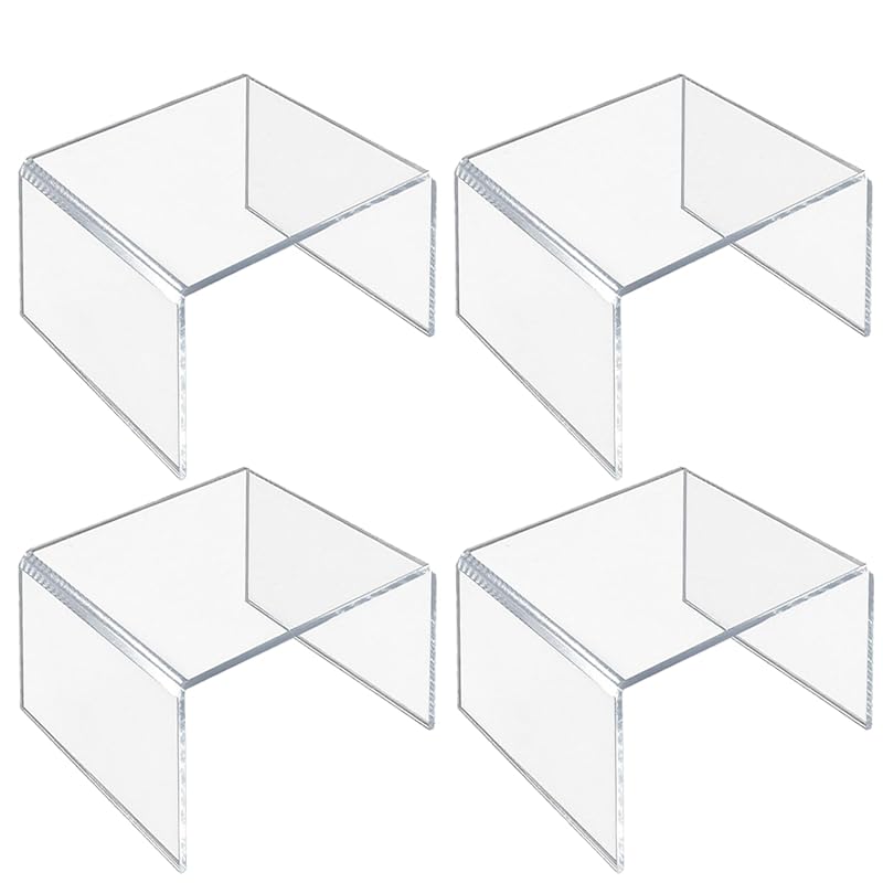 

Crystal craft acrylic stand figure display pedestal Acsta exhibition Fashionable Set of 4 [8.5cm]
