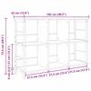 Artisan Oak Bookshelf 102 x 32 x 72.5 cm Engineered Wood