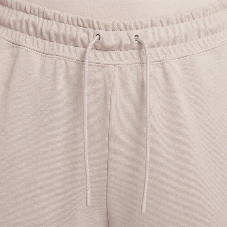 Nike Logo Embroidered Drawstring Cuffed Casual Pants Women bottoms Cream DJ8499-236