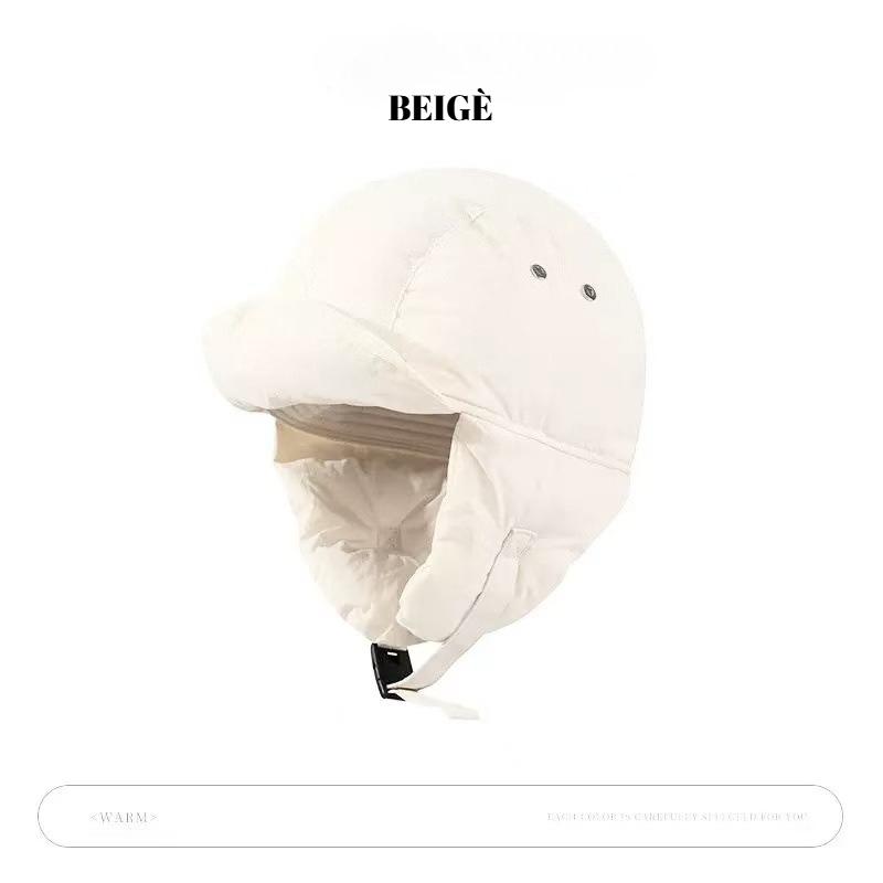 

Winter Warmth Bomber Hat for Women,Soft Thicked Earflap Pilot Cap with Adjustable Buckle Closure for Outdoor Activities Sports One Size бежевый