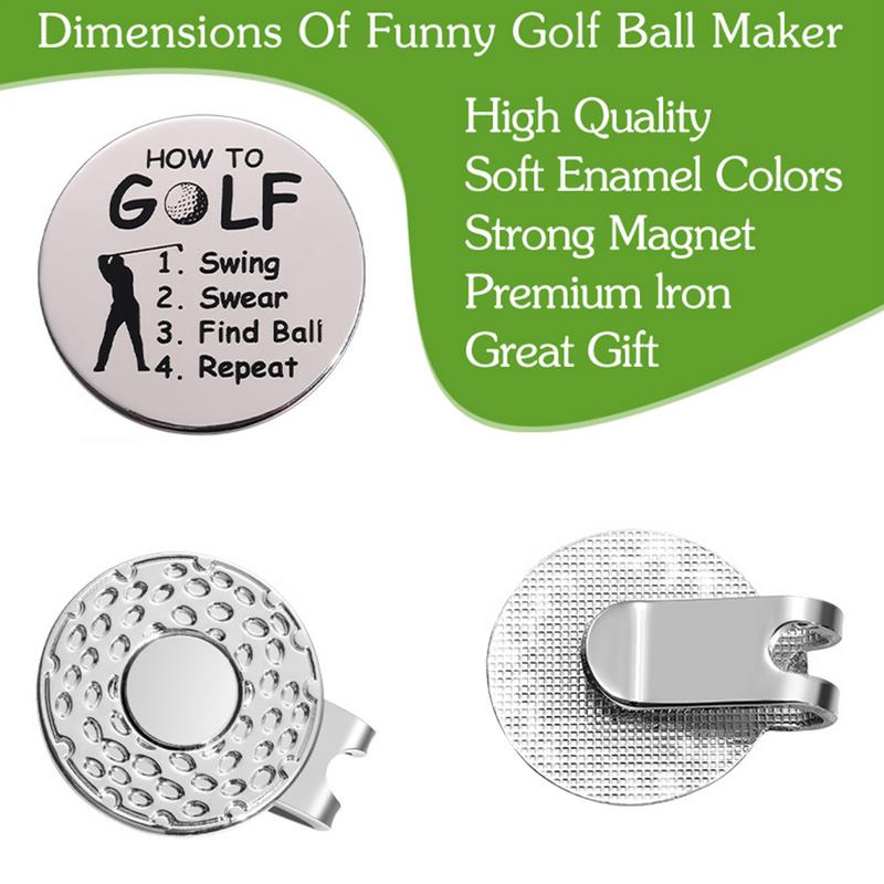 Magnetic Ball Marker Hat Clip Magnetic Sports Golf Marker Holder Ball Markers Hat Clips Sets Golf Ball Marker Gloves Holders