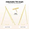2 Golden Wedding Reception Photo Frame Display Stands A-shaped Framework Metal Floor Easel Stand Portable Large Wedding Easel