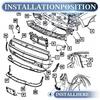 Front Bumper Brackets Retainer Side Support For Toyota Corolla 2014-2016 2Pcs