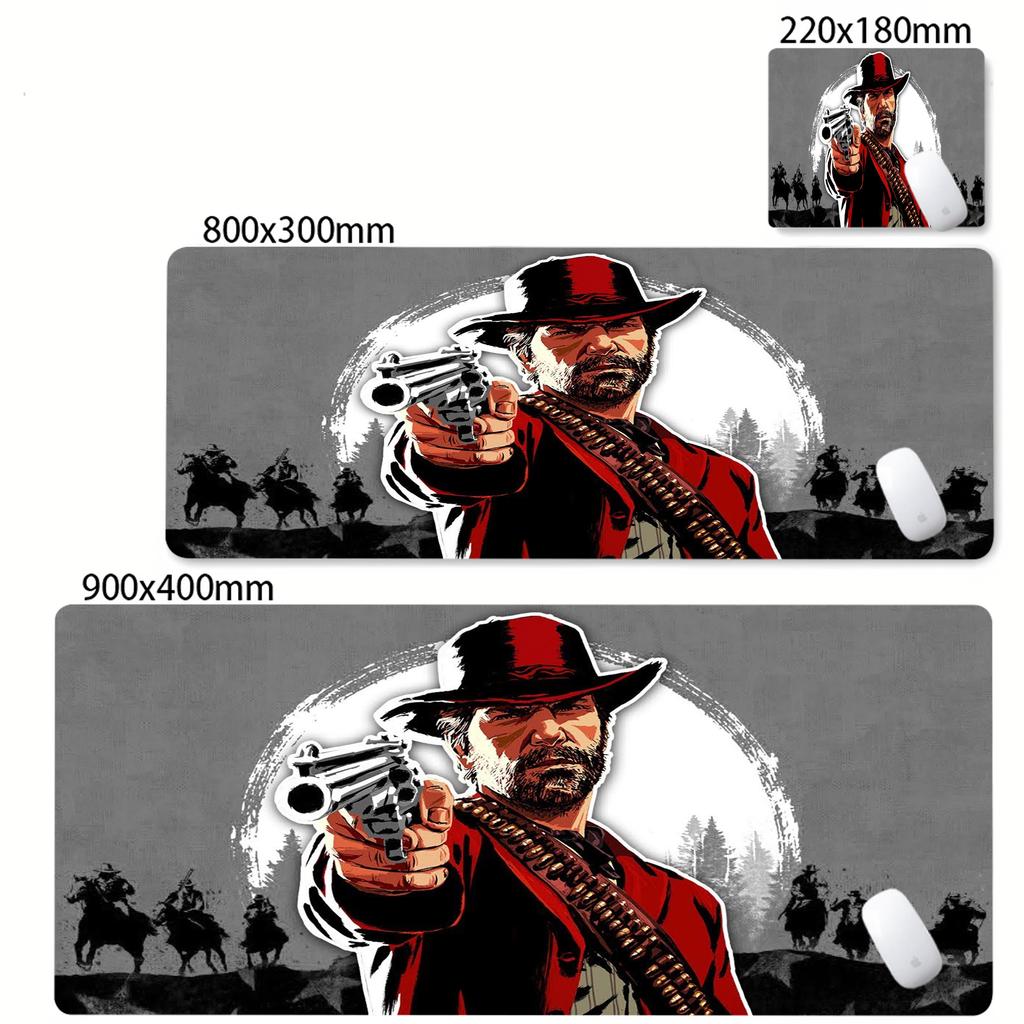 Large Gaming Red Dead Redemption  Mouse Pad Pc Gamer Keyboard  Desk Mat Anime Mausepad Computer Accessories Lockrand Mousepad