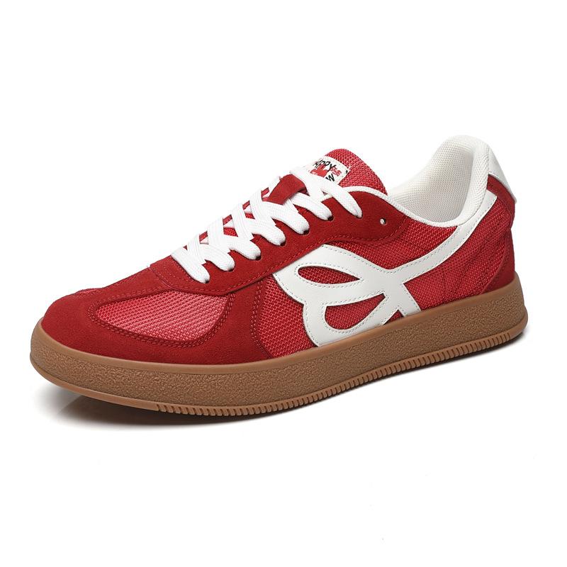 Retro Angola Red Platform Heightening German Training Shoes Men's 2025 Spring and Summer New Casual Board Shoes Sports Forrest Gump Shoes