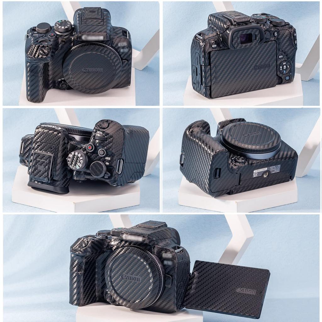 JJC Camera Protective Leather Film for Canon EOS R10 3M Carbon Fiber R10/EOS Cameras,