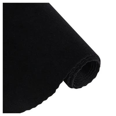 5M Black Color Self Adhesive Flocking Velvet Fabric for DIYJewelry Drawers Flock Decal Velvet Fabric 12cm Width