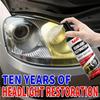 KJM Car Headlight Restoration Kit - 30-Minute Repair for Yellowing, Haze & Oxidation, Restores 90% Clarity, Chemical-Free, ABS R
