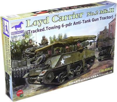Bronco Model 1/35 British Lloyd Carrier No. 2 Mk. 2 Gun Towing Type Plastic Model Kit CB35188