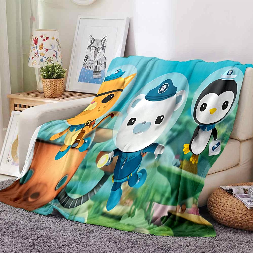 1pc Octonauts Adventure Quest flannel Blanket for Super Soft Cute Comfort Blanket for Travel Bedding Couch Sofa Blanket Y73016