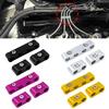 Universal 8/9/10mm Aluminum Car Spark Plug Wire Separator Mulitp-Color Spark Wire Line Clamp Auto Engine Modified Accessories
