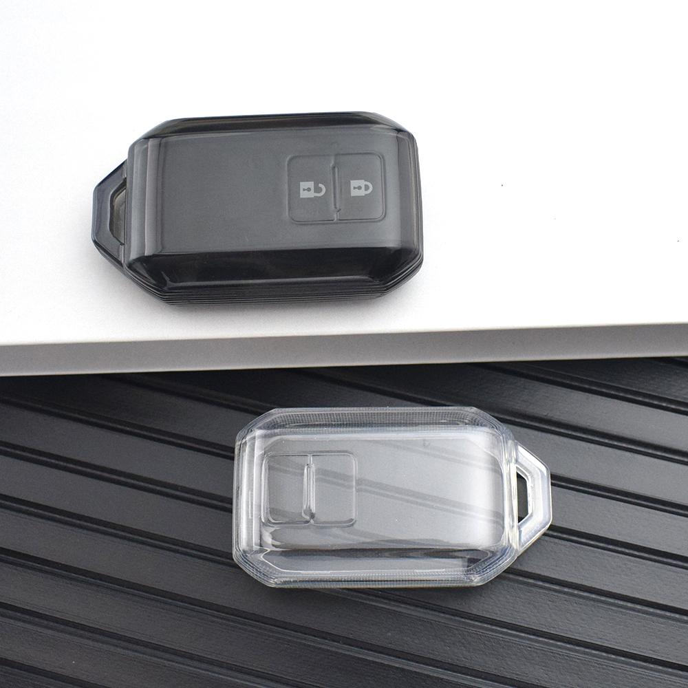 Transparent TPU Car Remote Key Case Cover For Suzuki Swift Wagon Jimny Sierra Spacia Shell Holder Auto Shell Fob Protector Bag