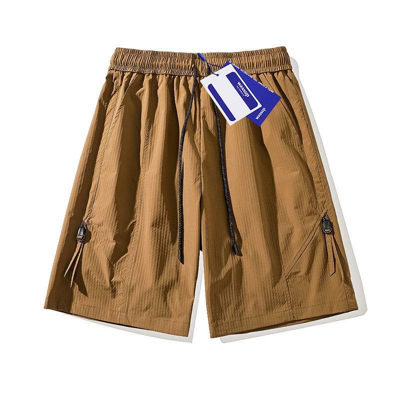 Wassup Ice Silk Quick-Drying Work Shorts Men's Summer Thin Breathable Sports Shorts Trendy Casual Pants