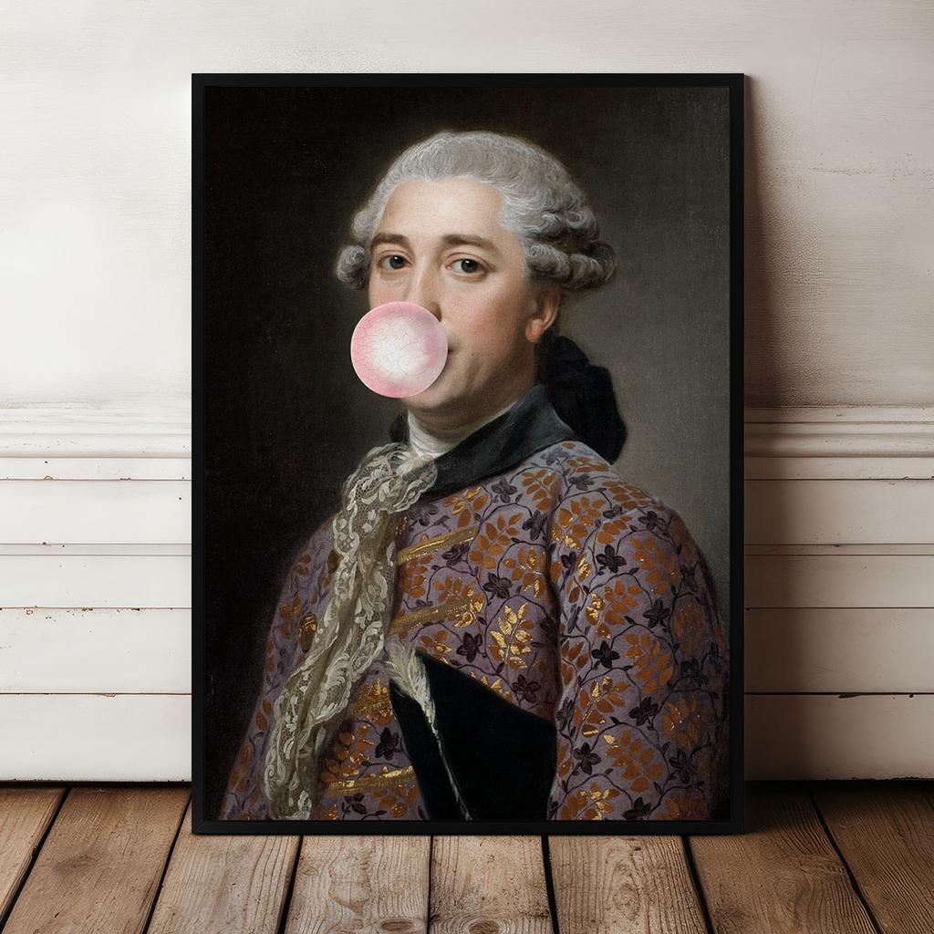 Poster Gentleman with Balloon Portrait