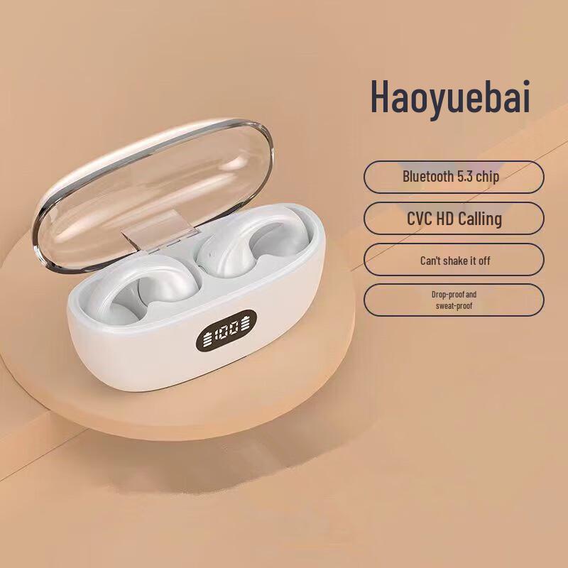 SMEBERT A8 Open-Ear Clip Bluetooth Headphones with Deep Bass