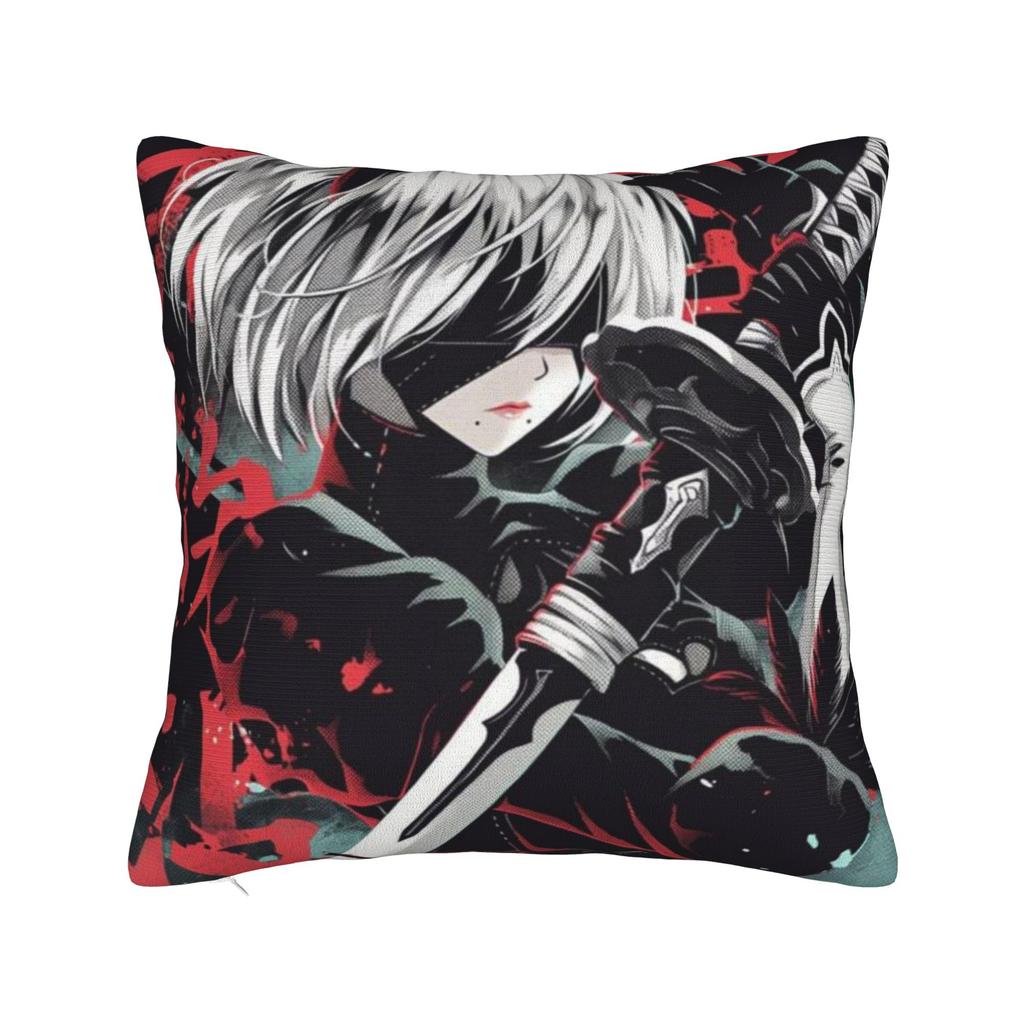 Nier Automatas Pillow Cover Fashion Pillow Case For Living Room Chair Custom Pillowcases Gift