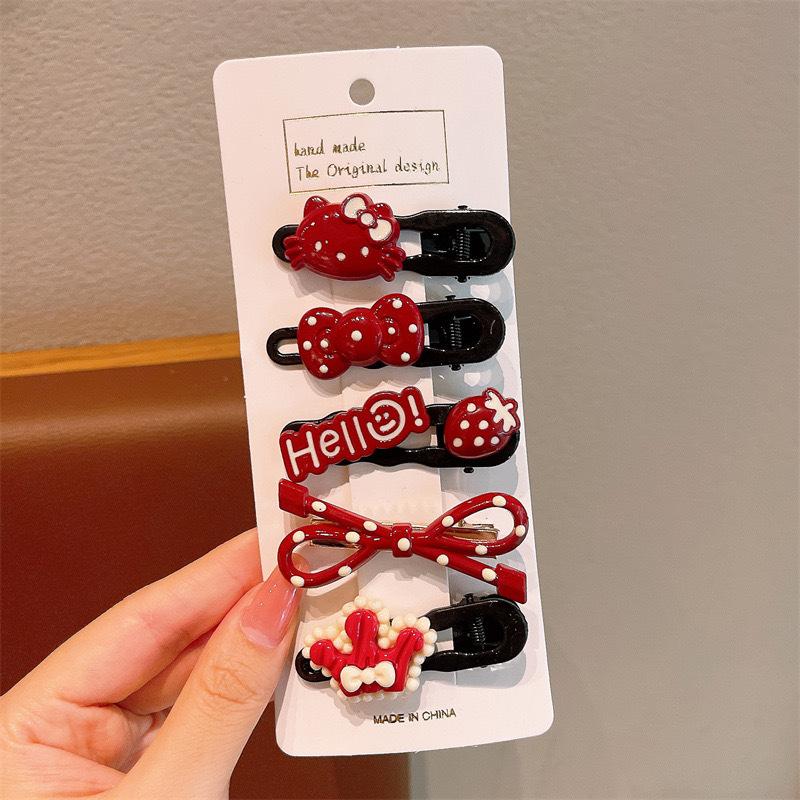 Children'S Hairpin Bag Cloth, Duck Bill Clip Cloth, Bow Root, Princess Hairpin, Cute Little Flower Girl Hair Accessories